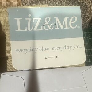 Liz & Me Blue and Tan Fashion